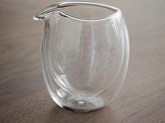 Glass fairness cup-double layer,High borosilicate glass fairness cup, thickened glass fair cup, tea dispenser, Kung Fu tea set