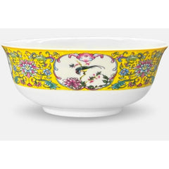 Flower and Bird 6 Inch Flat Foot Noodle Bowl