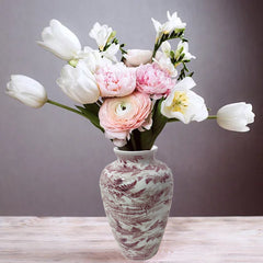 3D puzzle vase, home decoration, blue and white porcelain, vase, living room desk flower arrangement