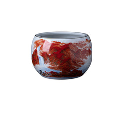 Jingdezhen ceramic cornucopia, "Lucky Fortune" ornament, attracts wealth and fortune, large craft, suitable for office and living room