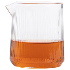 Glass pitcher - striped,High borosilicate glass fairness cup, thickened glass fair cup, tea dispenser, Kung Fu tea set