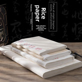 Xuan Paper - Raw,Semi-cooked rice paper for calligraphy practice, Chinese painting, landscape painting, and fine brushwork