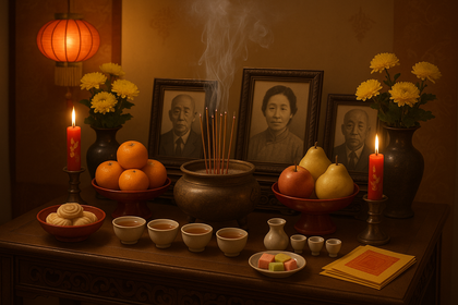 Ghost Festival Ancestral Offerings