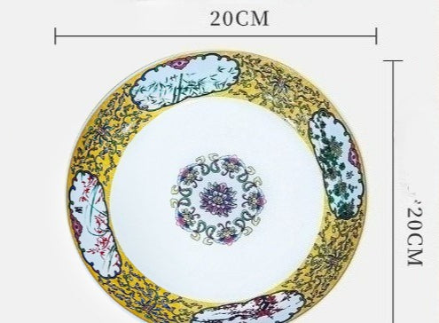 Ceramic tableware dishes Chinese creative DIY rice bowl dishes chopsticks combination logo customization Jingdezhen source factory