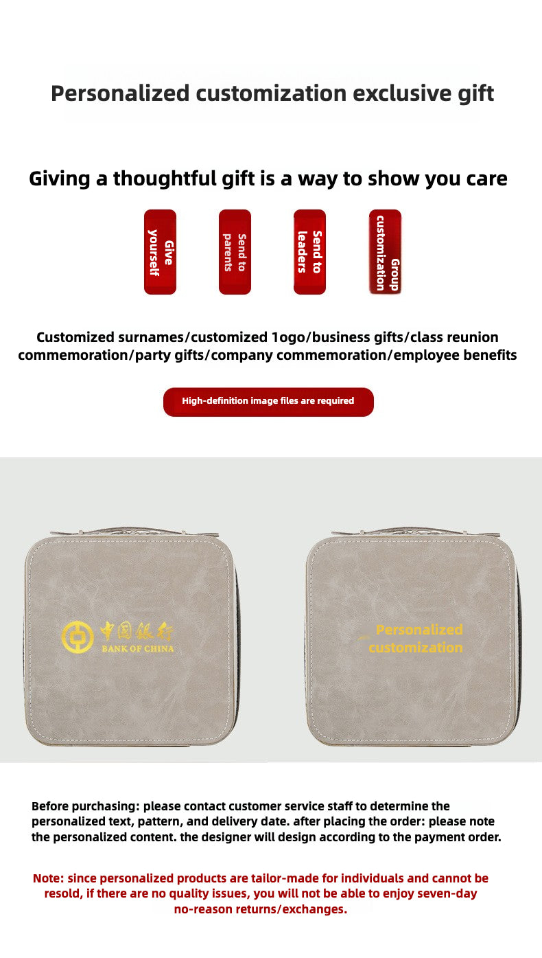 Ru Kiln [Panda Dragon Egg Pot + 6 Cups + Tea Strainer Set + Serving Cup + Rectangular Travel Plate] Gray Leather Bag，Cute panda Huang Ru tea set, tea brewing, Kung Fu ceramic teapot, holiday gift, home, travel, outdoor set