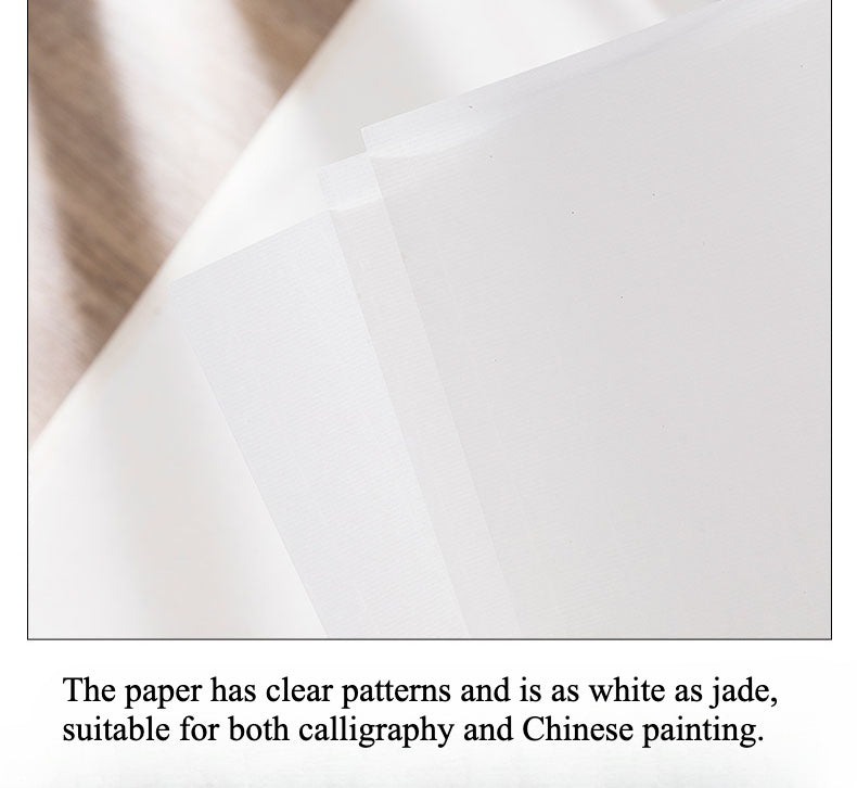 Xuan Paper - Raw，Semi-cooked rice paper for calligraphy practice, Chinese painting, landscape painting, and fine brushwork