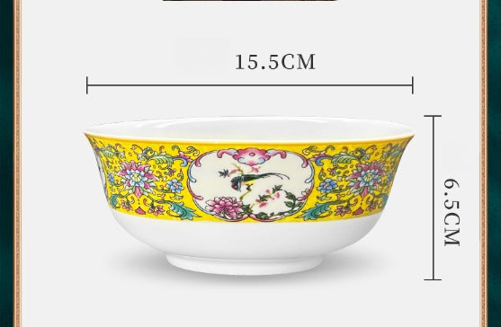 Ceramic tableware dishes Chinese creative DIY rice bowl dishes chopsticks combination logo customization Jingdezhen source factory