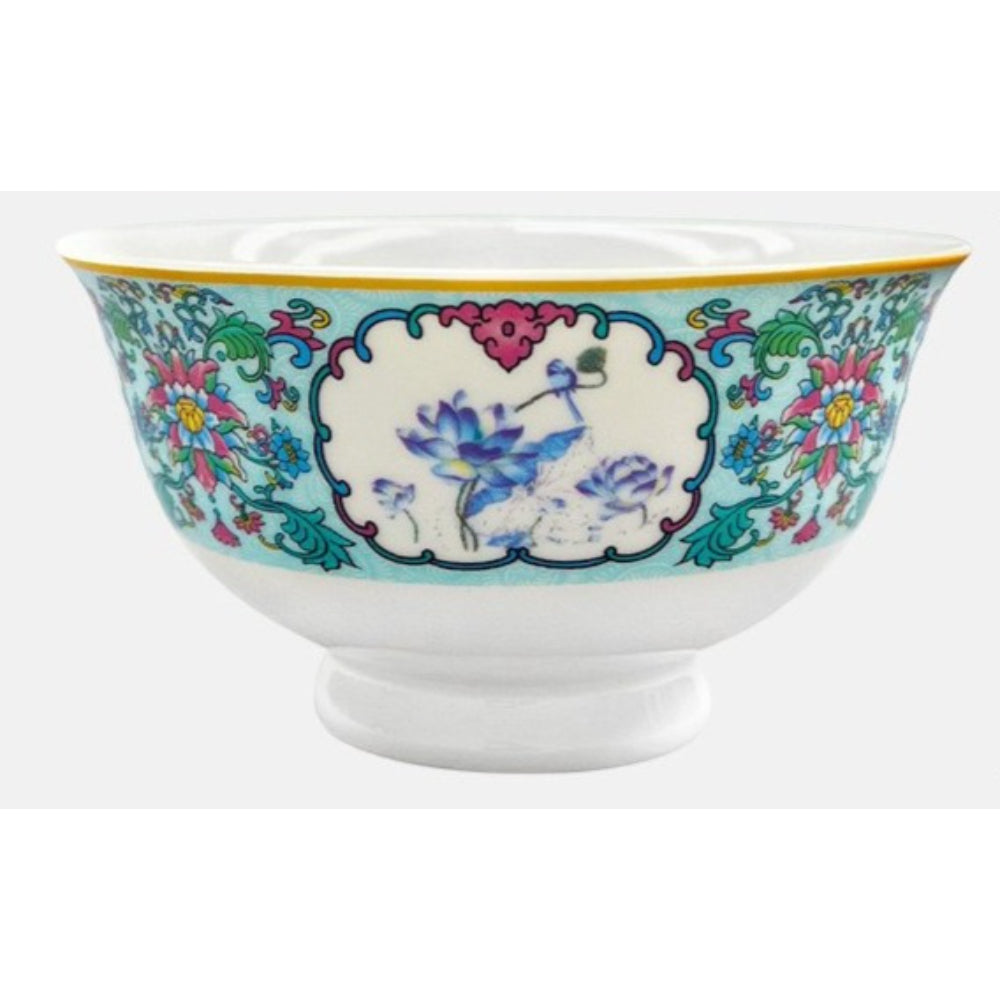 Blue and white 4.75 tall bowl