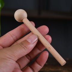 Whale wooden fish percussion instrument cute portable decompression office meditation percussion instrument solid wood ornaments Buddhist toy gift