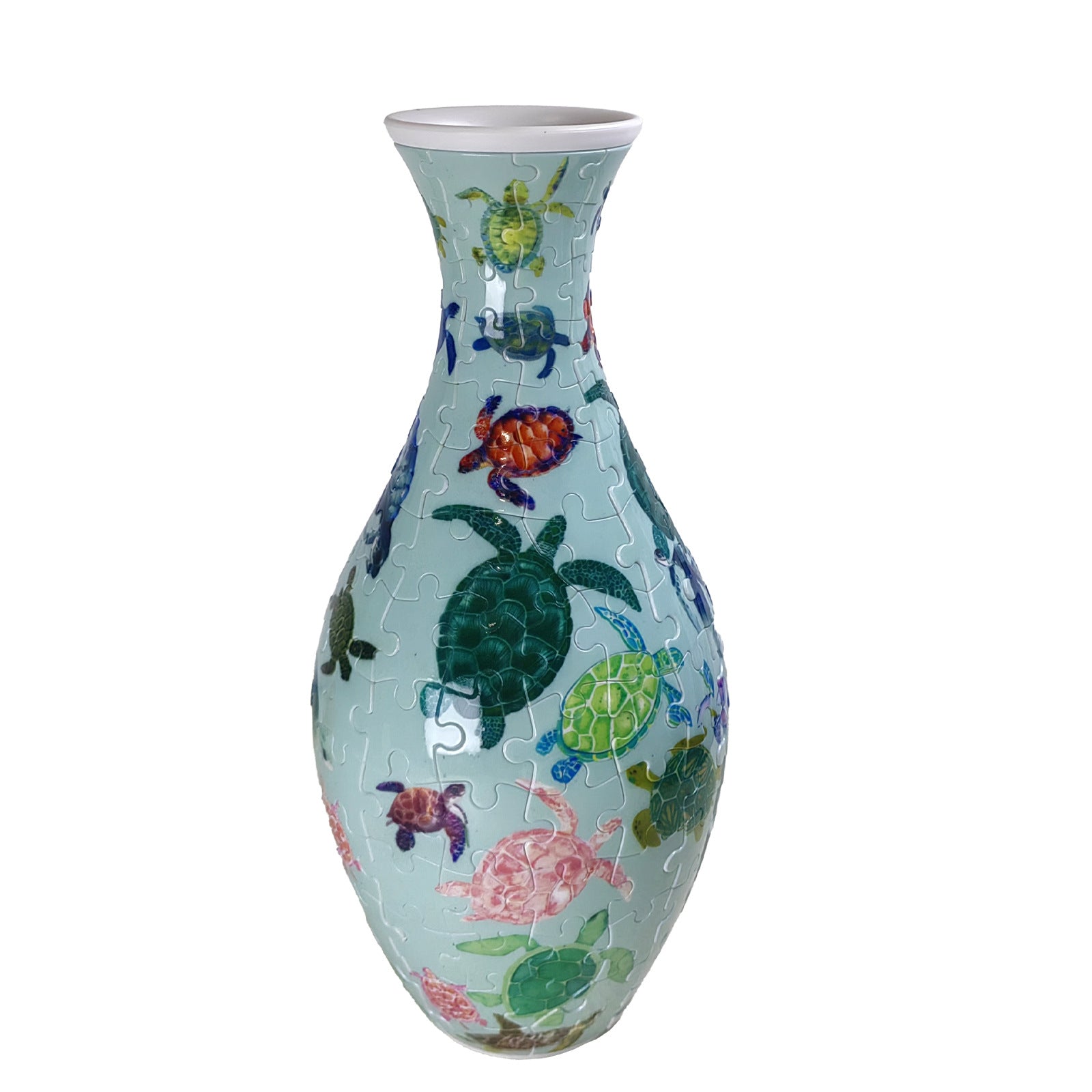 Light luxury high-end vase, puzzle flower arrangement ceramic vase, living room decoration, blue and white porcelain