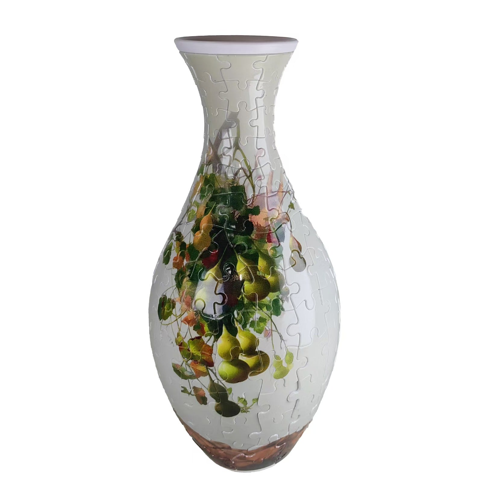 Light luxury high-end vase, puzzle flower arrangement ceramic vase, living room decoration, blue and white porcelain