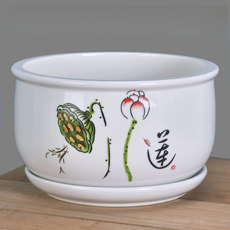 Ceramic flower pots, large, extra large, and jumbo