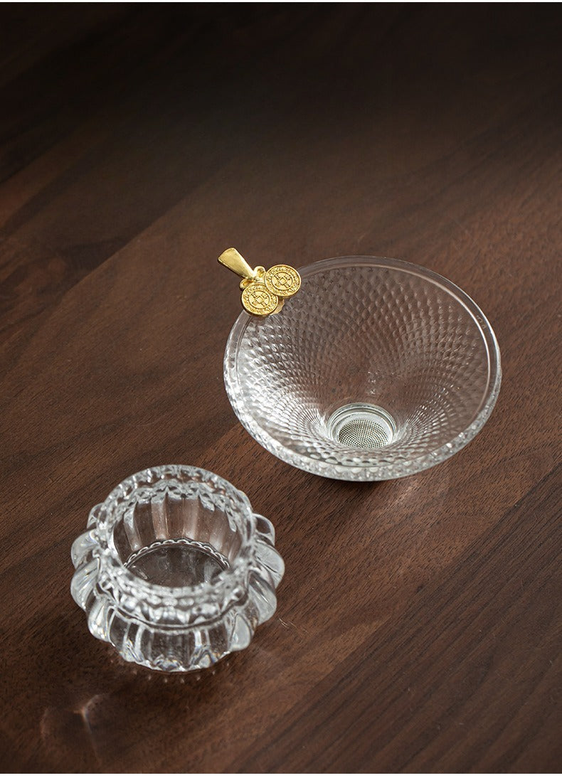 Glass fairness cup-flat light,High borosilicate glass fairness cup, thickened glass fair cup, tea dispenser, Kung Fu tea set