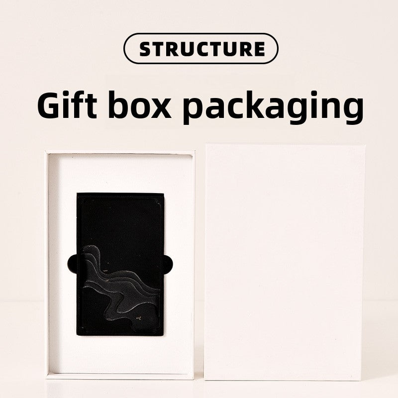 Rectangular inkstone, small character special inkstone, creative hand-carved original stone inkstone, high-end study four treasures, gift, small calligraphy inkstone, portable fine inkstone