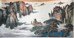 Chinese painting-"Huangshan Songyun"