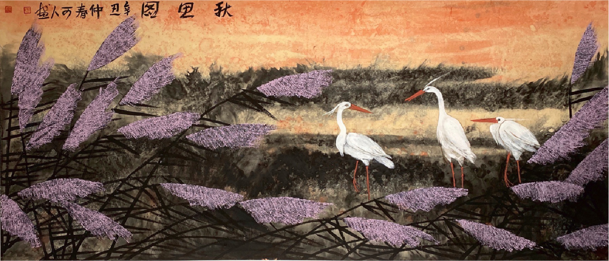 Chinese painting- "Akita Picture"