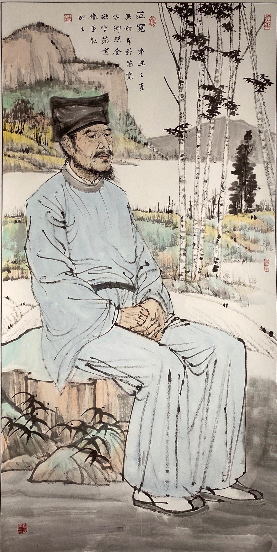 Chinese painting-"Portrait of Fan Kuan"