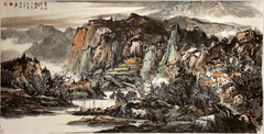 Chinese painting-"Qingshan Xiushui"