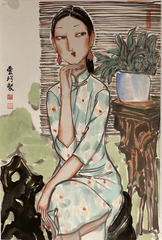 Chinese painting-"Girl"