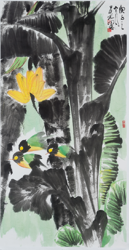 Chinese painting-“Kingfisher Picture”