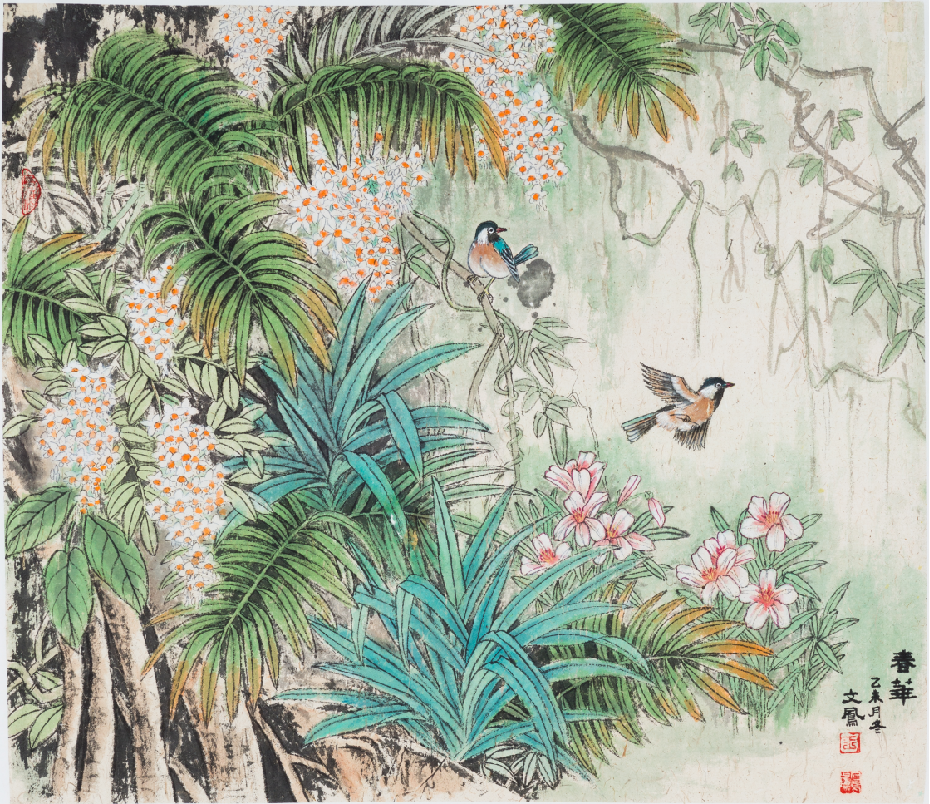 Chinese painting- "Spring Flowers"