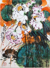 Chinese painting-”Appreciation of Lotus"