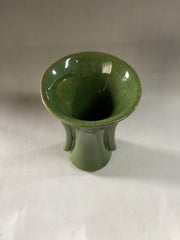 Chinese porcelain-ceramic-Green glaze official kiln flower goblet