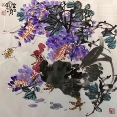 Chinese painting-"Purple"