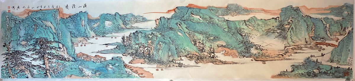 Chinese painting-"Water from the Source Mountain"