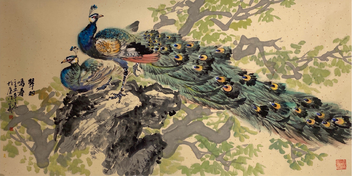 Chinese painting-"Cui Yu Ming Chun"