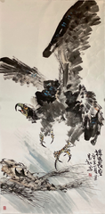 Chinese painting--"Fighting the Sky"