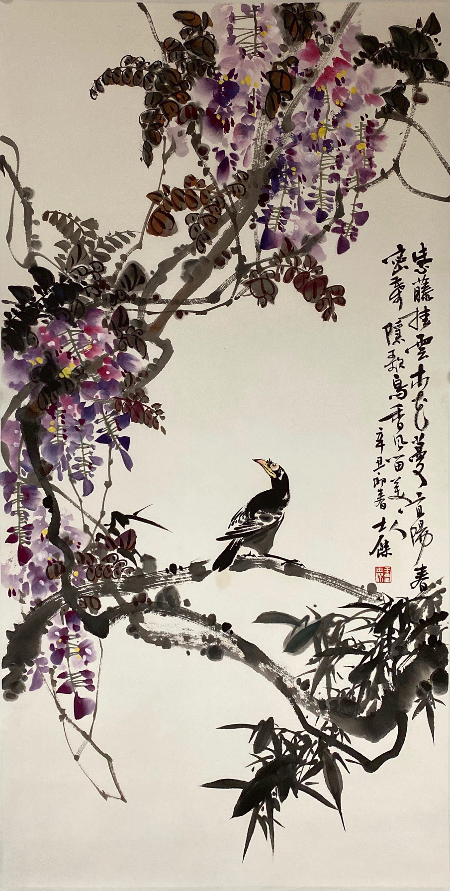 Chinese painting-"Wisteria"