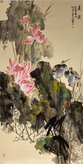 Chinese painting-"Morning Dew"